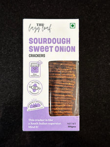 Sweet Onion Sourdough Crackers